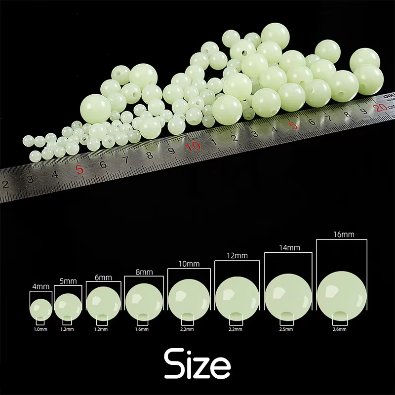 Fishing Lure Topwater - 100pcs/bag Luminous Beads 4mm 5mm 6mm