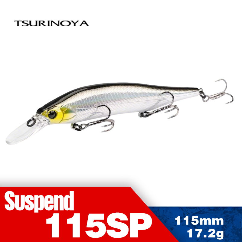 TSURINOYA 115mm 17.2g Suspendi - Fishing Lure Jerkbait ulasan dan harga