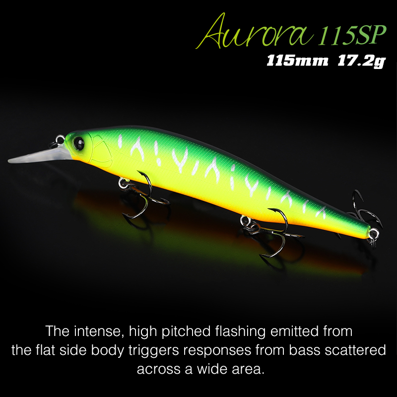 TSURINOYA 115mm 17.2g Suspendi - Fishing Lure Jerkbait ulasan dan harga