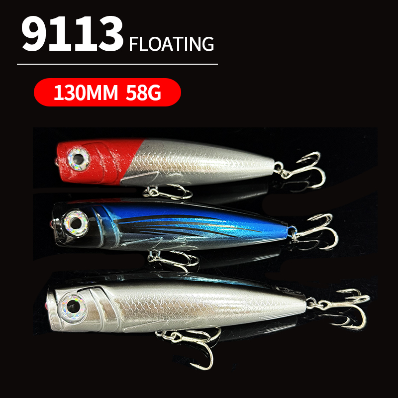 130mm 58g Big Popper Fishing L - Fishing Lure Jerkbait ulasan dan harga
