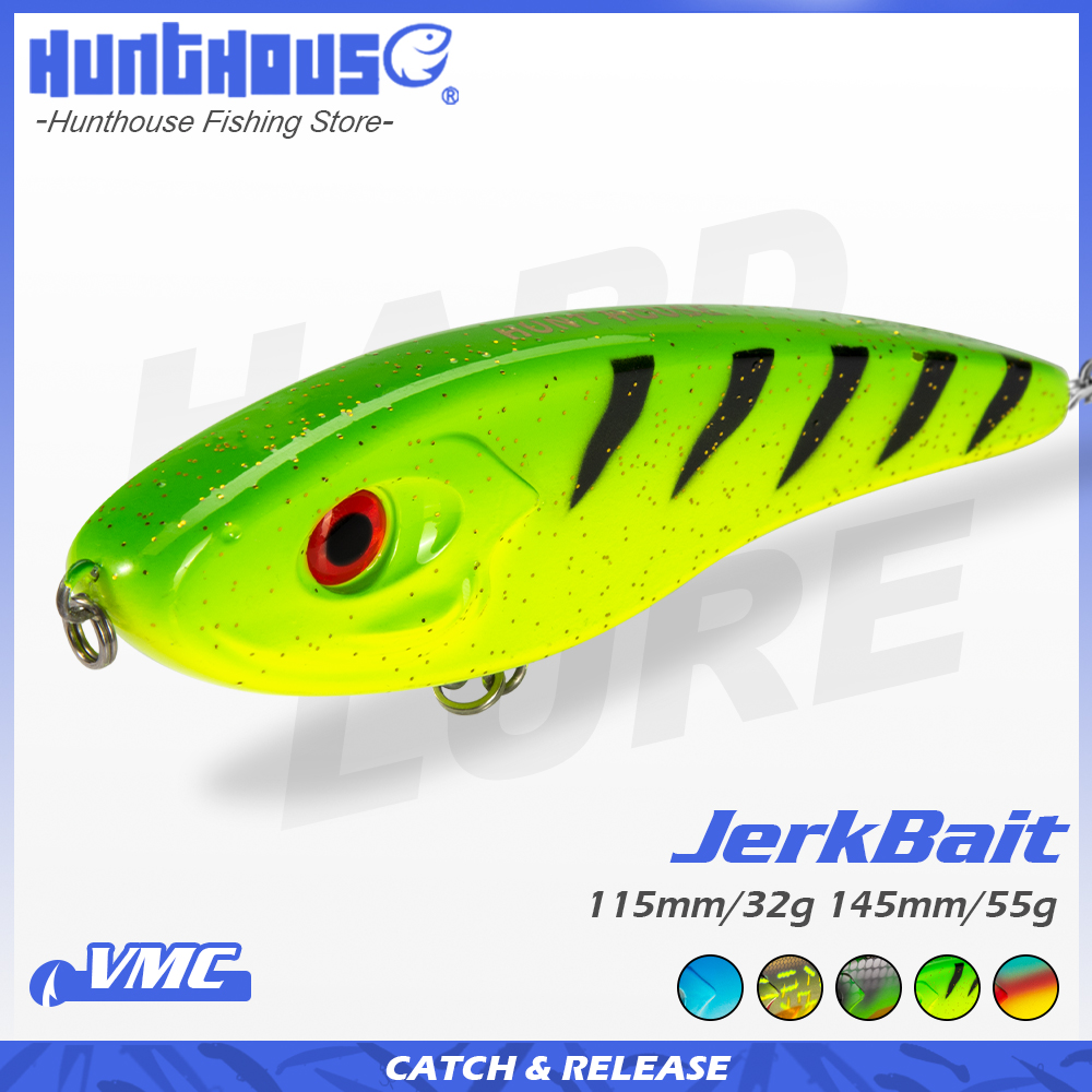 Hunthouse Jerkbait Musky Buste - Fishing Lure Jerkbait ulasan dan harga
