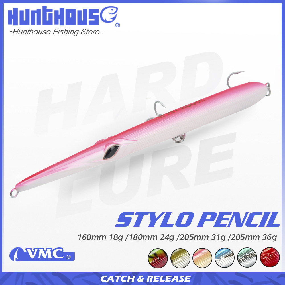 Hunthouse Stylo 160/180/205mm  - Fishing Lure Topwater ulasan dan harga