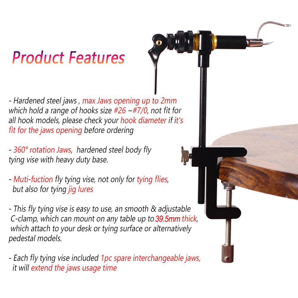 Bimoo 360° Rotation C-Clamp Fl - Fishing Lure Jig ulasan dan harga