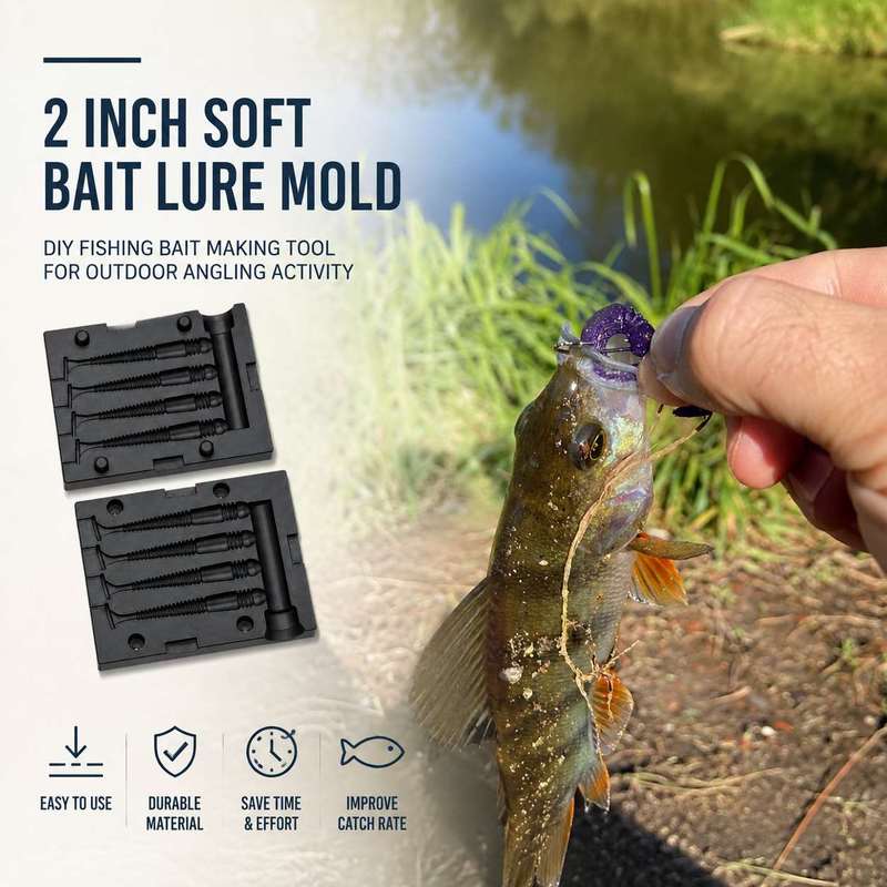 2 Inch Soft Bait Lure Mold DIY - Fishing Lure Kit ulasan dan harga