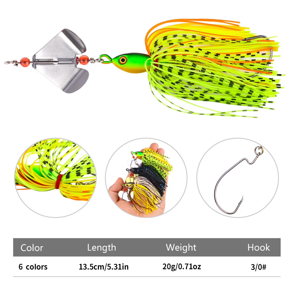 1PC 13.5cm 20g  Fishing Lures  - Fishing Lure Buzzbait ulasan dan harga