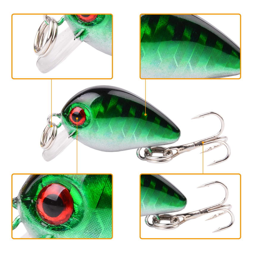 30mm 2g Crazy wobbler Mini Top - Fishing Lure Topwater ulasan dan harga